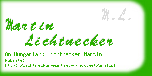 martin lichtnecker business card